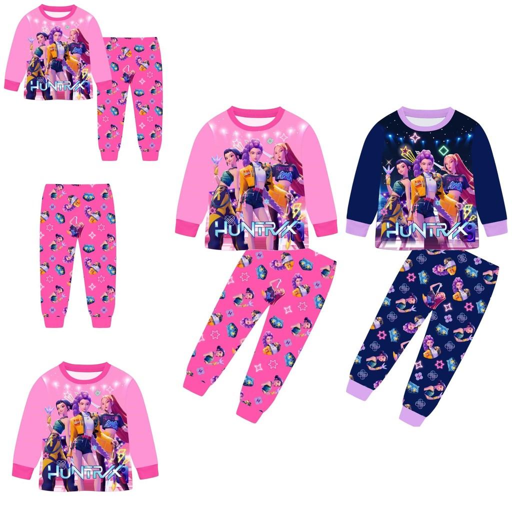 Kpop Demon Hunters Kids Loungewear Two Piece Cotton Sleepwear For Children Ages 8 Plus