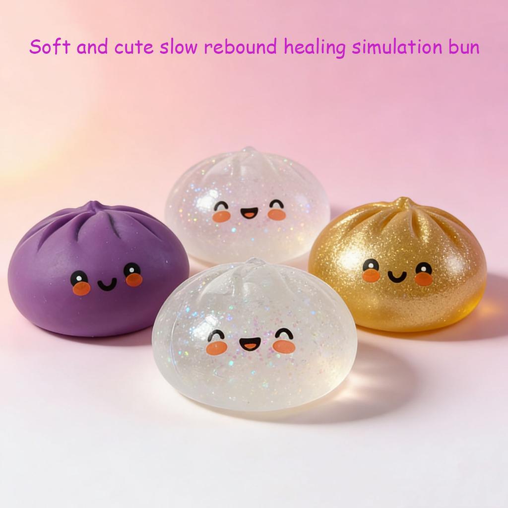 Simulation Flash Dumpling Druckball Langsame Rückfederung Weiches Kneten Dekompression Büro Heimdekor Kinder Erwachsene Geburtstagsgeschenke