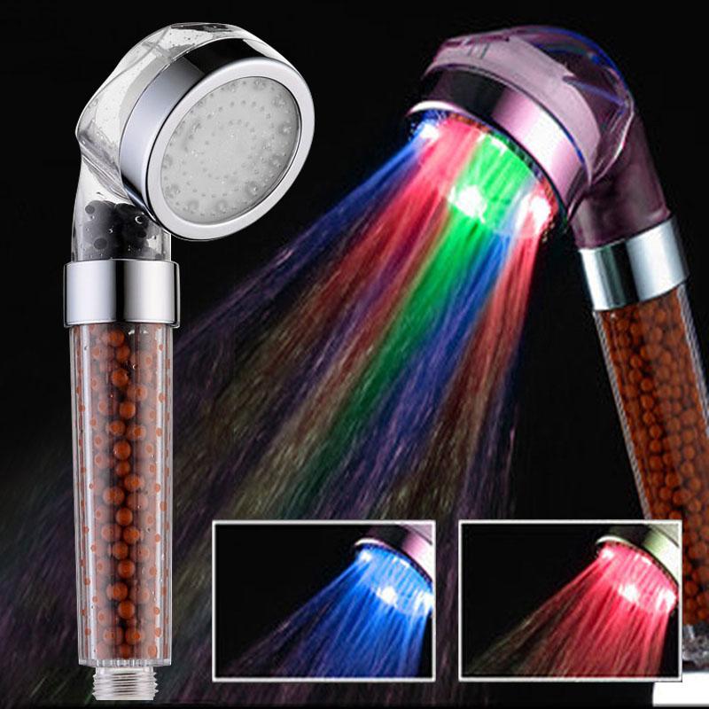 Buy Maijiabao 7 Color Changing LED Anion Shower Head Bathroom High ...