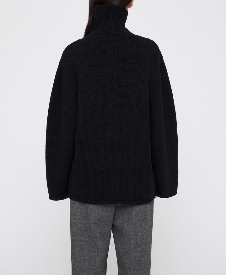 Women's European-Style High Neck Loose Wool Sweater for Autumn/Winter