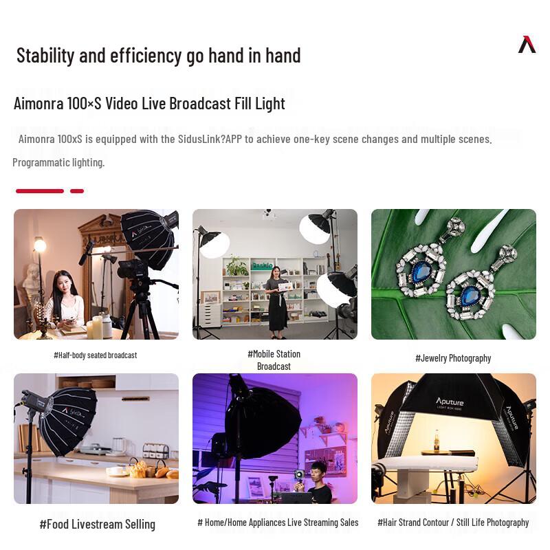 Aputure Amaran 100d/x S LED Video Light Series
