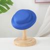 Elegant Homburg Fedoras Top Hat Fascinator Base Solid Color Hat Flat Hat Headwear Western Trend for Casual Wear