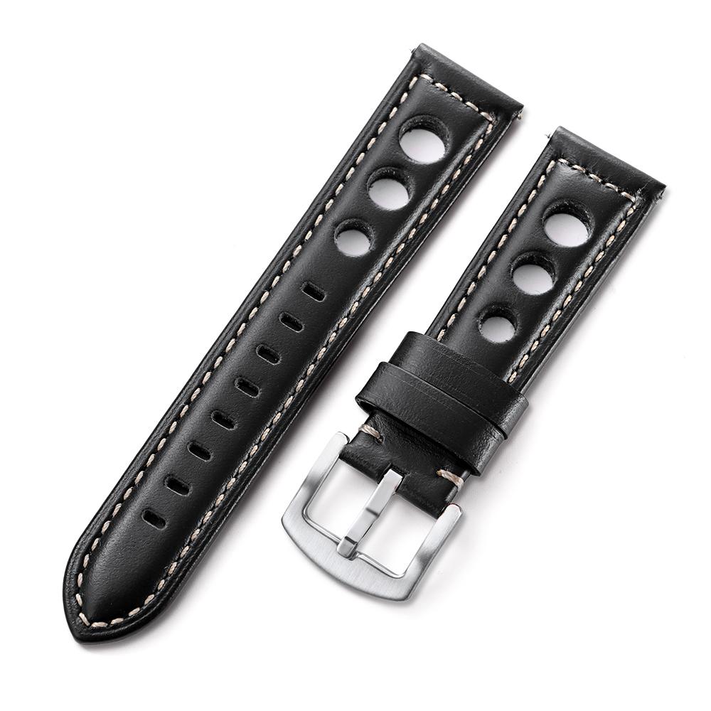Cowhide Watch Strap Bracelet Vintage Genuine Leather 20mm 22mm 24mm Watchband Women Men Fashion Watch Band Belt With Pin Buckle