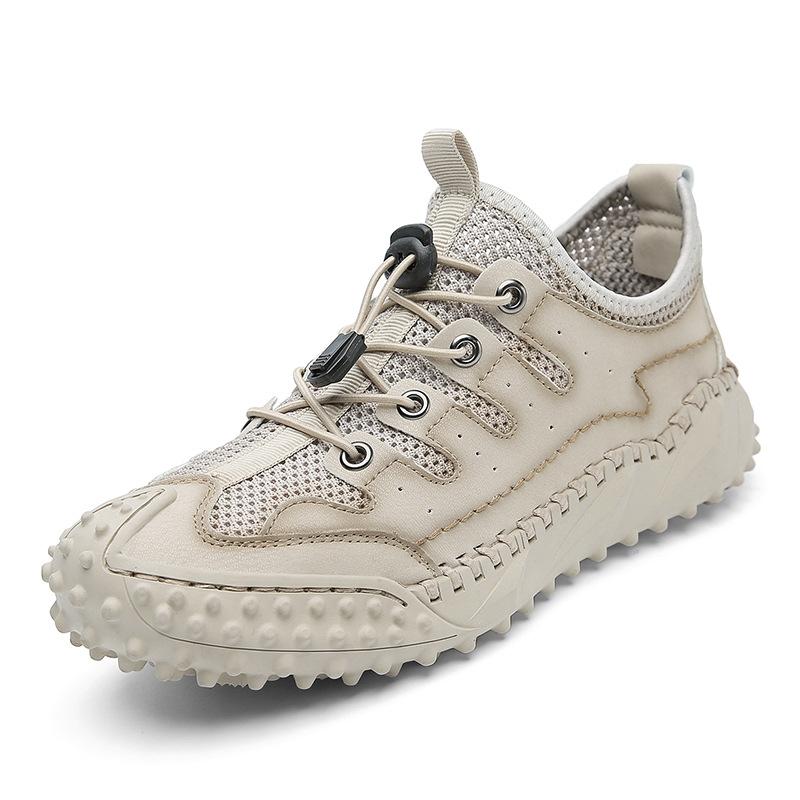 2025 neue Herrenschuhe Sommer vielseitig Sport atmungsaktiv rutschfest Wanderschuhe Mesh-Schuhe Herren Outdoor Freizeit Lederschuhe