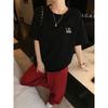 Summer Hong Kong Style Ice Silk Short Sleeve T-Shirt Women's New Loose Cool Lazy Wind Skinny Women's Top