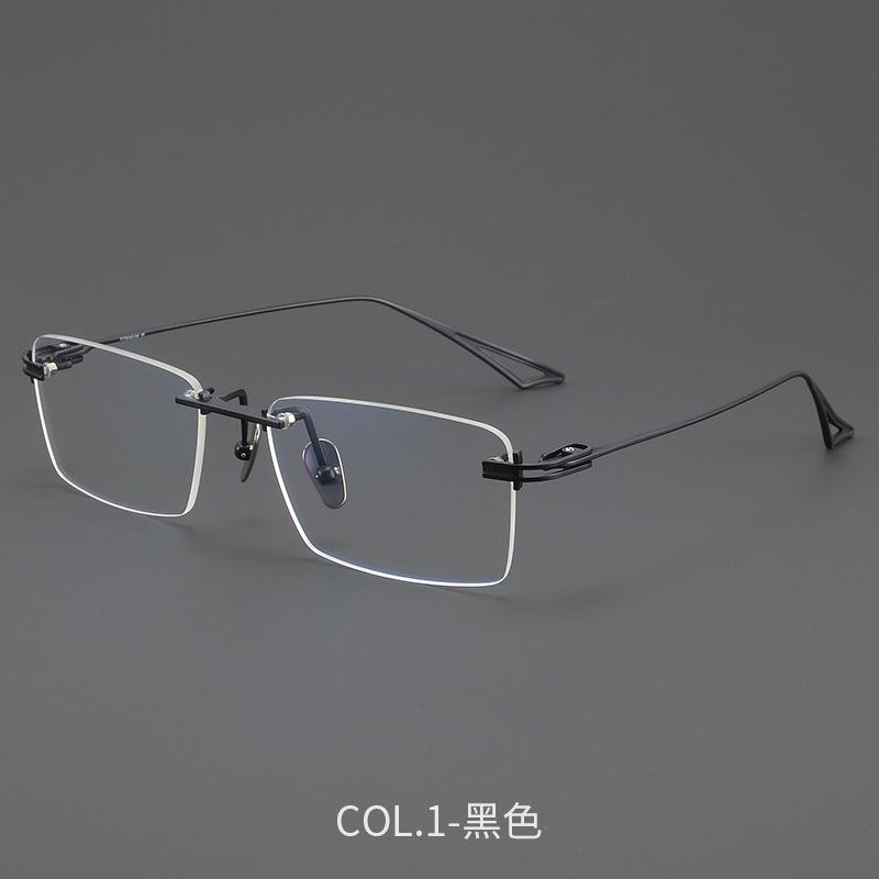 Оправа безободковых очков, модная оправа ACT-FIX, трендовая мода, можно сочетать с безободковыми очками для близорукости с защитой от синего света, женские чёрный