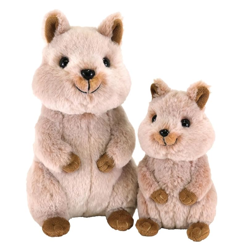 SunLemon Fluffies Średnia Kwoka BR 12 x 22 x 23.5cm Pluszowe Zwierzątko Słodka Zoo Kwoka Walabia P-1433