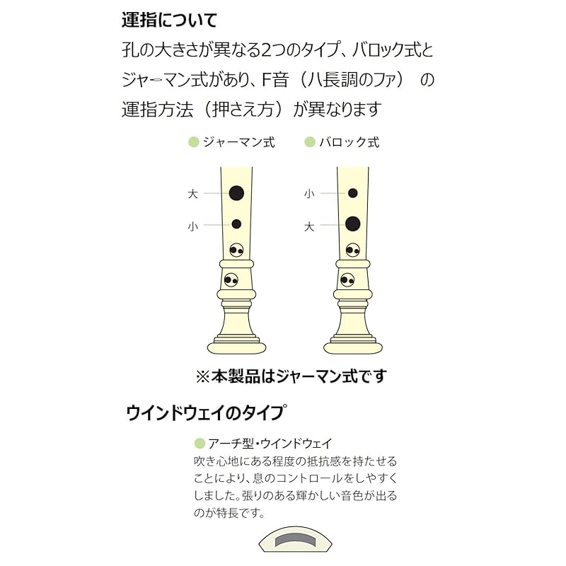 Yamaha YAMAHA Soprano Recorder, German Style, YRS-321, Rosewood Tone, Fingering Hook, Cleaning Rod, Recorder Cream, Cloth Case, Fingering Chart, ABS