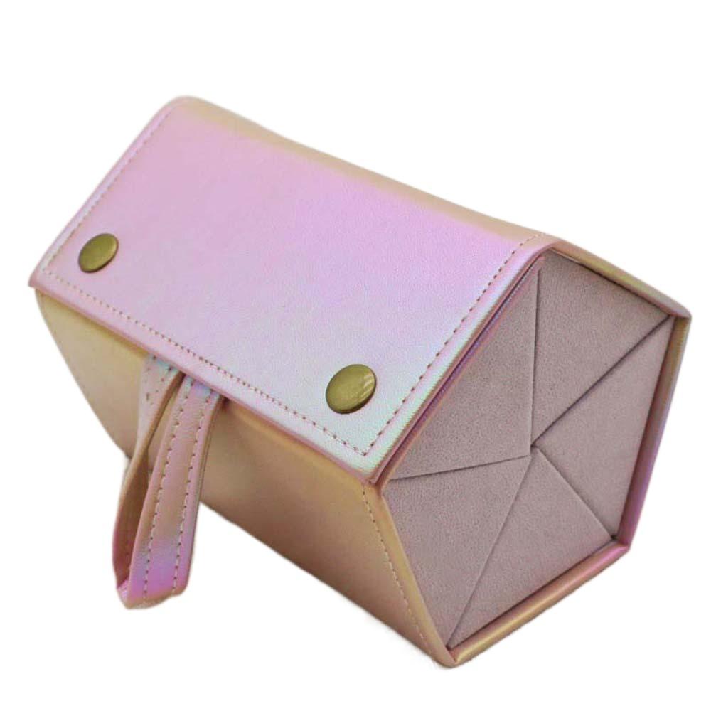 Magnetic Button Five Lattice Glasses Storage Box Portable Glasses Protective Case Work