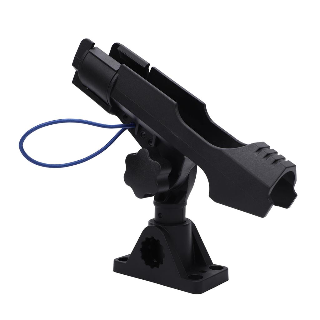 Boat Fishing Rod Holder Side Deck Mount 360 Degrees Rotatable Pole Holder for Kayak Boat with Anti Lost Rope