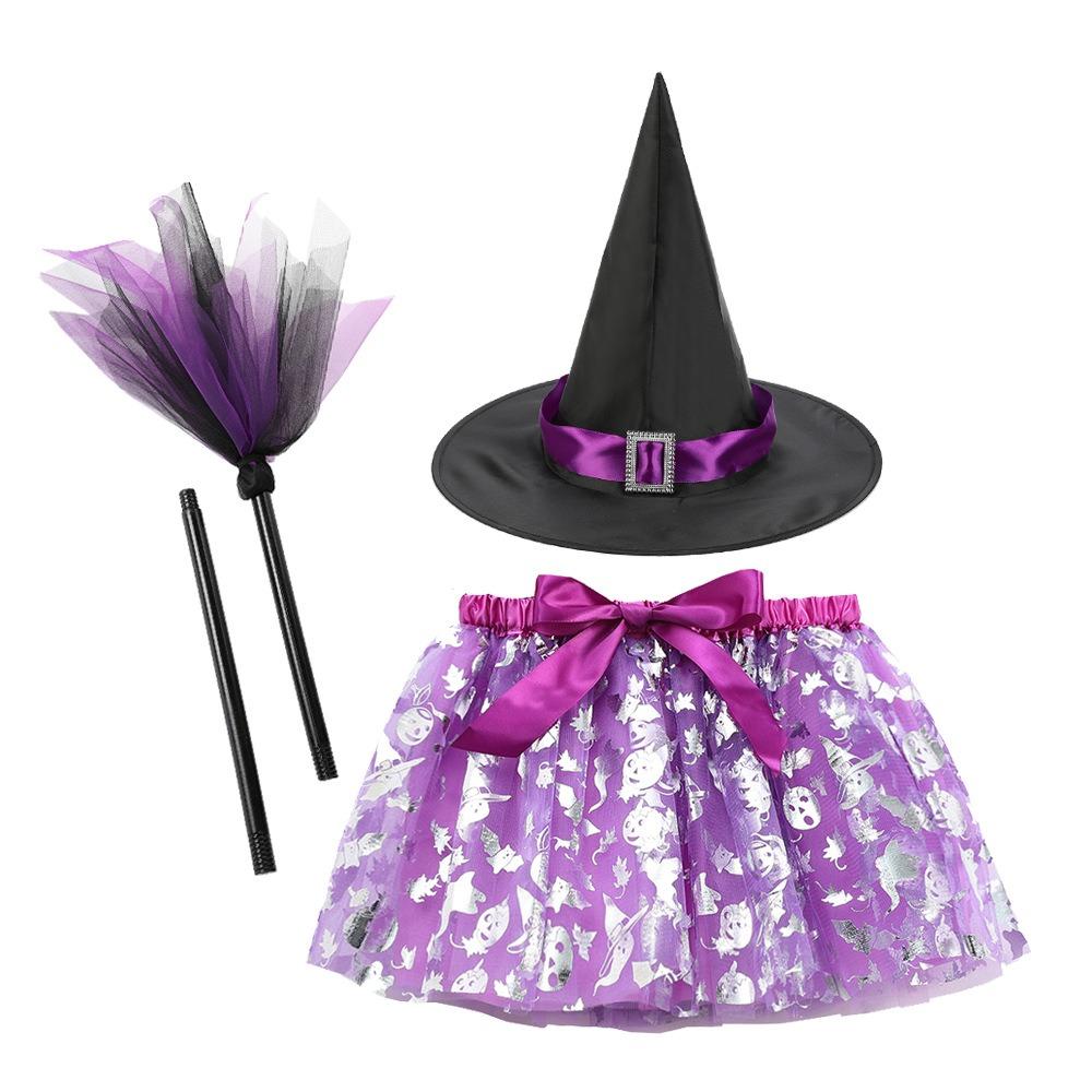 

3 шт./компл. Метла Детские Костюмы на Хэллоуин Костюмы Волшебника для Косплея на Хэллоуин Карнавал Style5
