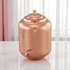 8 Litre Hammered Copper Water Dispenser (Matka) Container Pot with Pure Copper and Ayurvedic Health Benefits