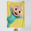 cartoon C-Cocomelon-n Throw Thick Comfort Flannel Quilt, Multi-scene Use Indoor Outdoor Daily Nap