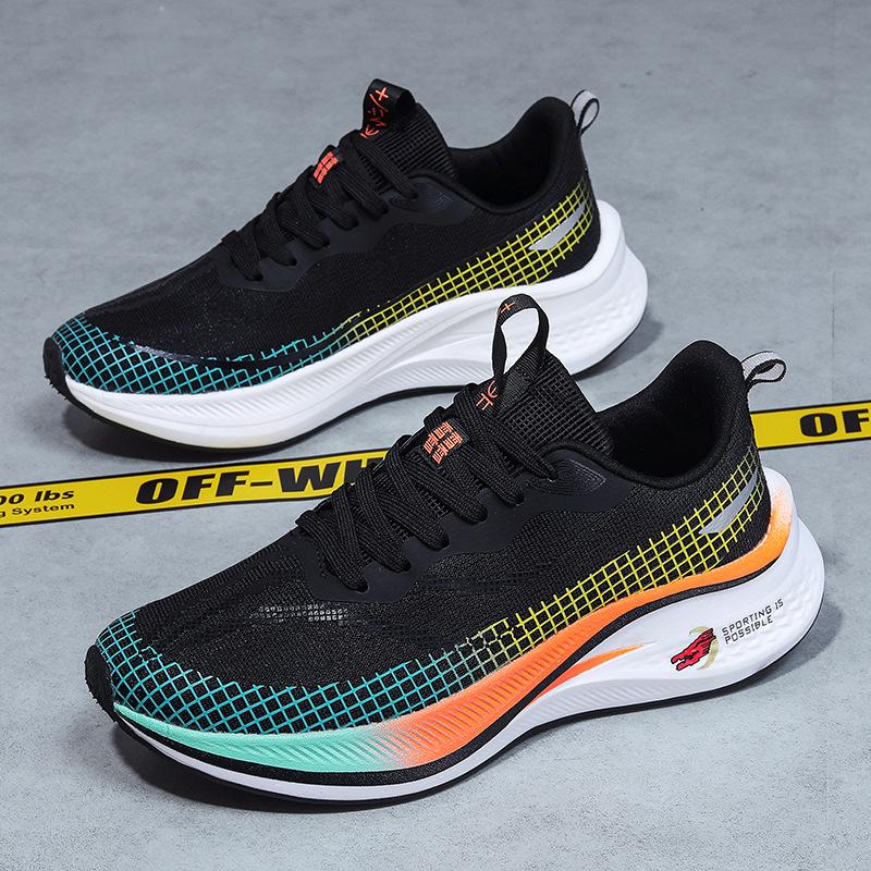 

New running shoes men s spring and autumn students older children ultra-light shock absorption professional marathon sports running shoes women s ligh 35