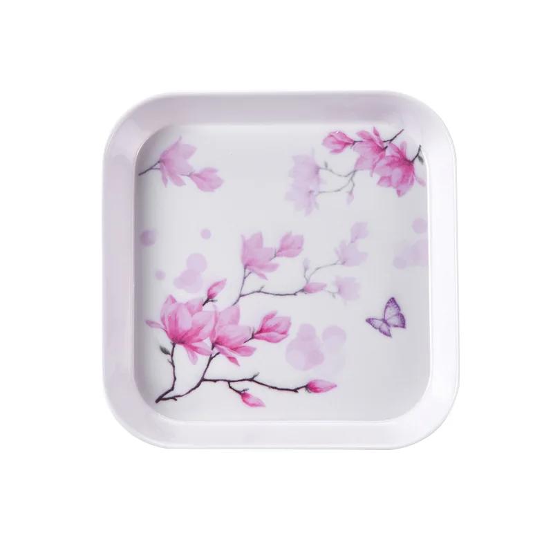 

Korean Cartoon Plastic Tray, Multifunction Snack Cake Plate, Spit Bone Dish, Small Disk, Home Kitchen Accessories Supplies