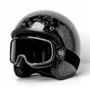 Forged Carbon Fiber Three-Quarter Retro Motorcycle Helmet 
