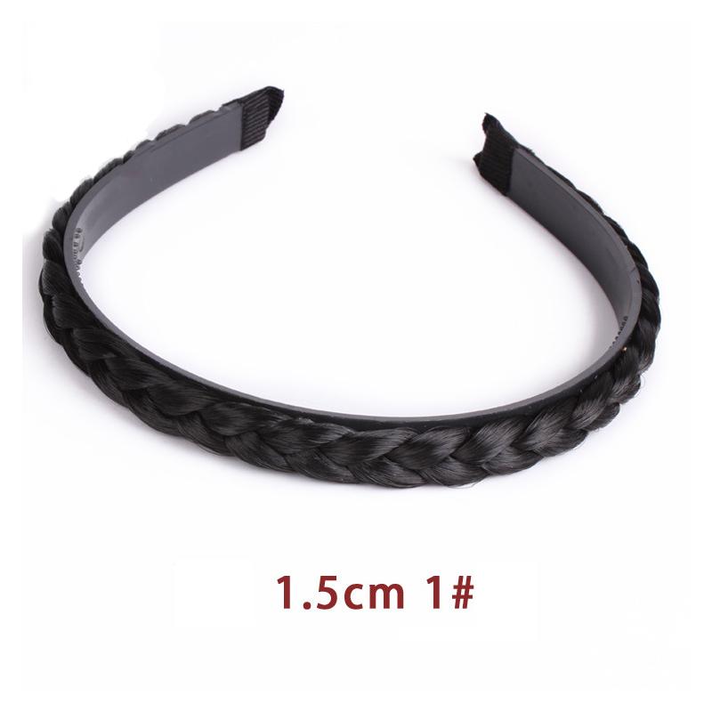 Fascia per capelli intrecciata senza denti Fascia per capelli con trecce Fascia per capelli in capelli sintetici Fascia per capelli intrecciata per donna