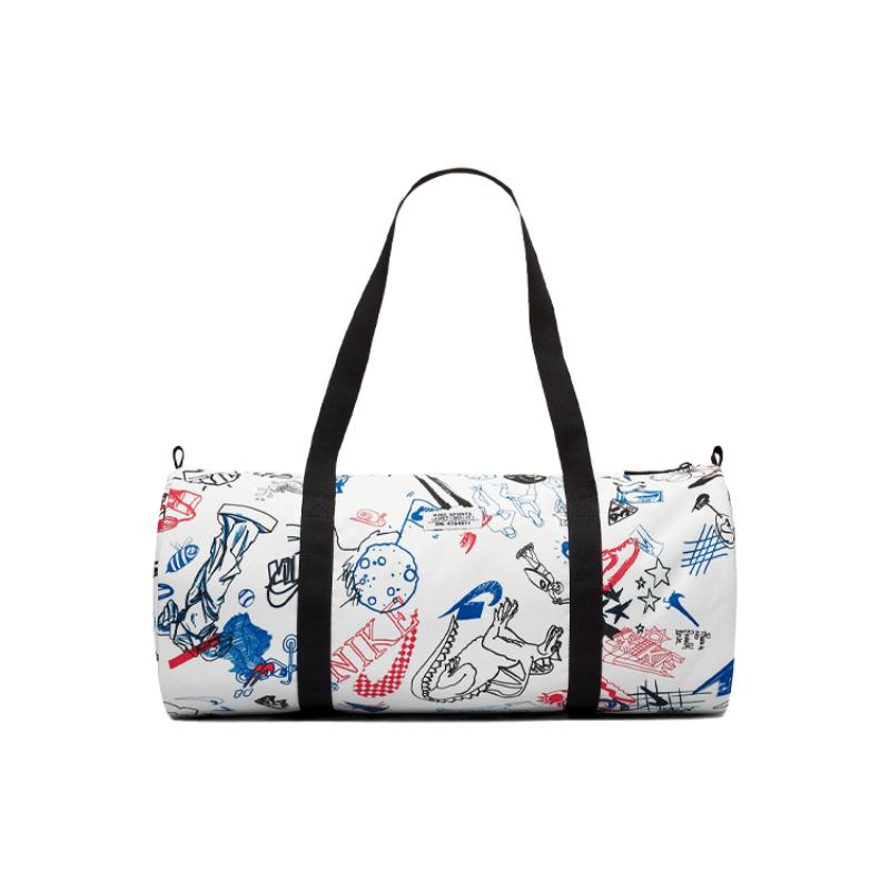 Nike Heritage Polyester Luggage Bag Travel Bag Unisex White Casual CQ6302-100