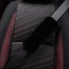 OGLAND  Sheepskin Soft Fuzzy Car Seat Belt Cover Pad, Comfy Fluffy Seatbelt Covers for Shoulder Pad Neck Cushion Protector Car Accessories Woman Man