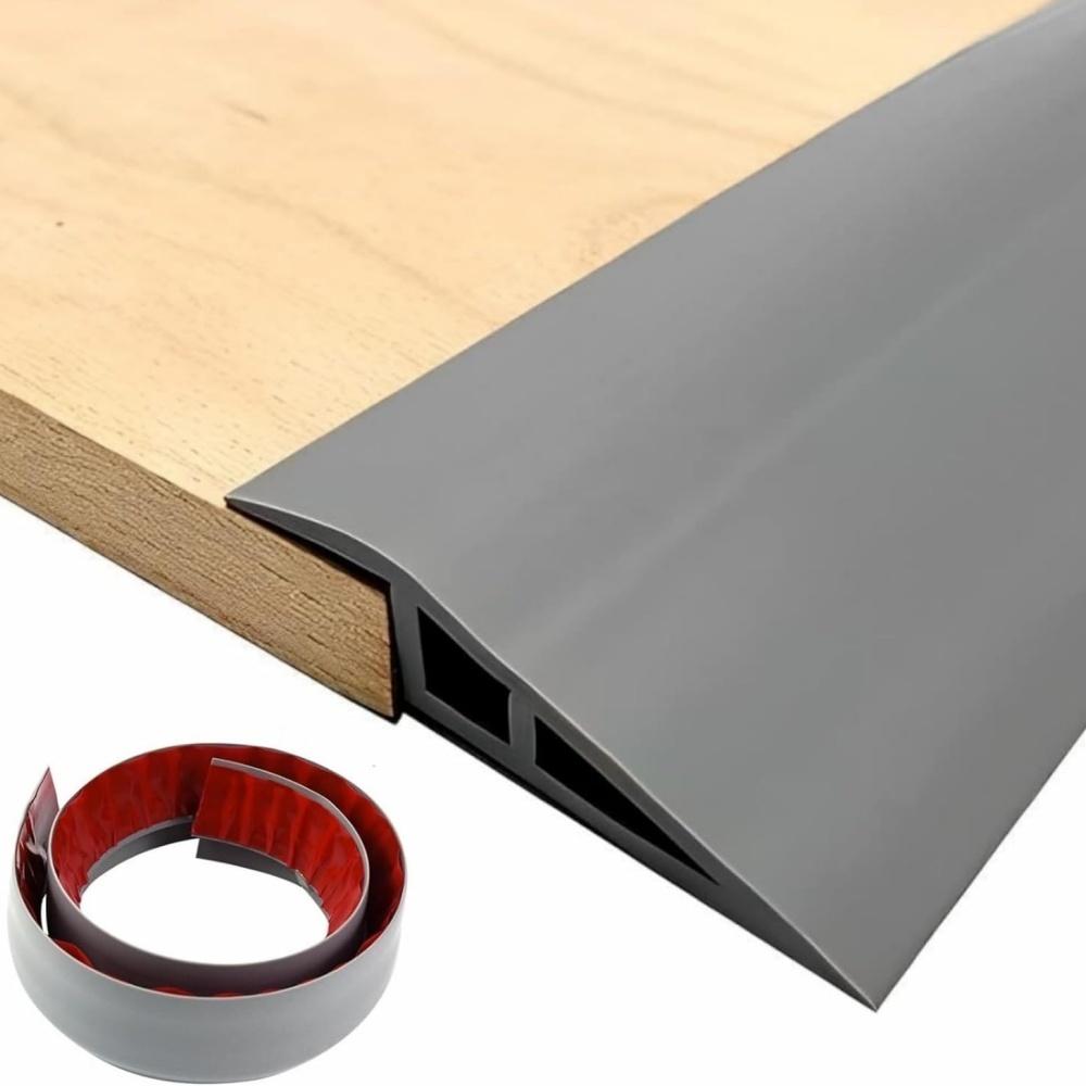 

1pc 1m/2m 7cmX2cm Pvc Floor Transition Strip Waterproof Floor Transition Strip Non-slip Pvc Threshold Ramp for Doorways Gap 1m
