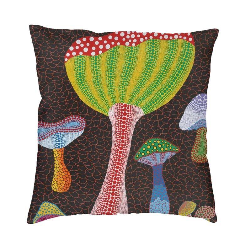 Yayoi Kusama Cushion Cover Two Side 3D Printing Polkadot Pinky Throw Pillow Case for Sofa Cool Pillowcase Home Decorative
