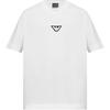 Ss24 Eagle Logo Embroidered Crew Neck Short Sleeve T-Shirt Men Tops White 6D1TD7-1JOCZ-01C2