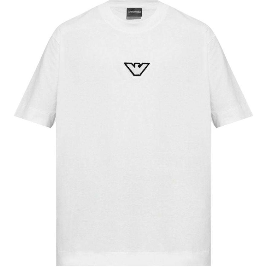 

Emporio Armani Ss24 Eagle Logo Embroidered Crew Neck Short Sleeve T-Shirt Men Tops White 6D1TD7-1JOCZ-01C2 XXL
