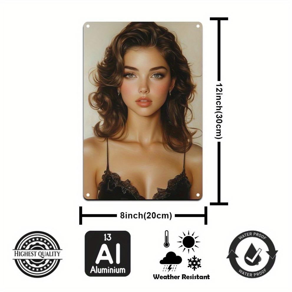 Royal Portrait Aluminum Wall Art - Elegant Vintage Decor for Living Room, Bedroom, Office Gallery Wall