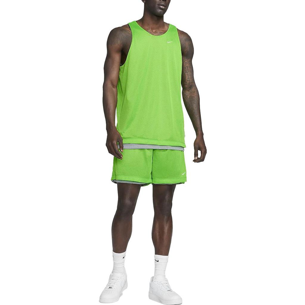 Nike Dri-FIT Standard Issue Solid Color Casual Quick-Dry Reversible Tank Top Men Tops Action-Green DQ5732-313