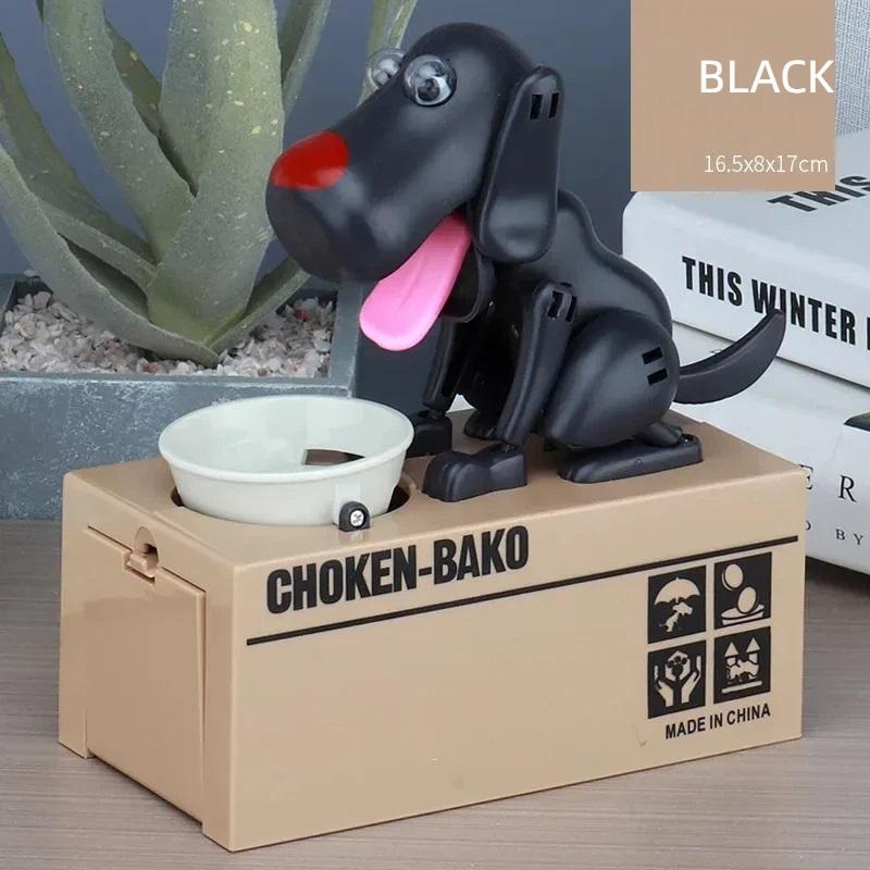 Funny Electric Piggy Bank That Steals Money Choking Dog