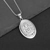 New Hiphop Stainless Steel Pendant Necklace for Men Vacuum Plated Sagrada Familia YS Portrait Chain Urban Streetwear Men Jewelry