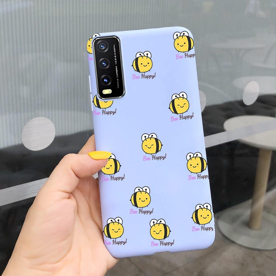 For Vivo Y20 Y20i 2021 Case Silicone Fashion Daisy Sunflower Floral Soft Phone Cover For Vivo V2029 V2027 V2032 Y 20 Y 20i Coque