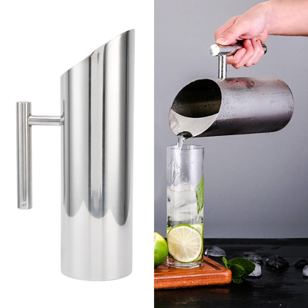 Ergonomic Handle Stainless Steel Pitcher Stainless Steel Coffee Pitcher Coffee Container