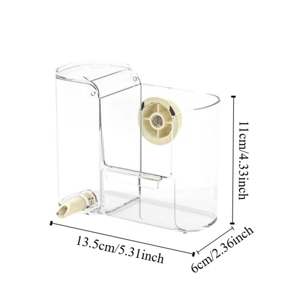 Transparent Bird Feeding Container Hanging Water Dispenser Bird Cage Feeder Waterer  Cockatiel