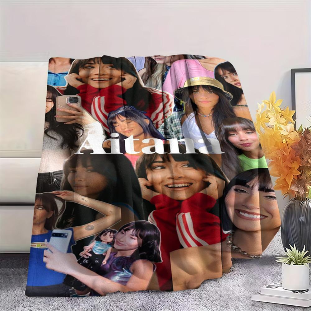 1PC Aitana Patterned Flannel Blanket Suitable For All Seasons for Home Decor Warmth and Comfort Gifts Holiday Present