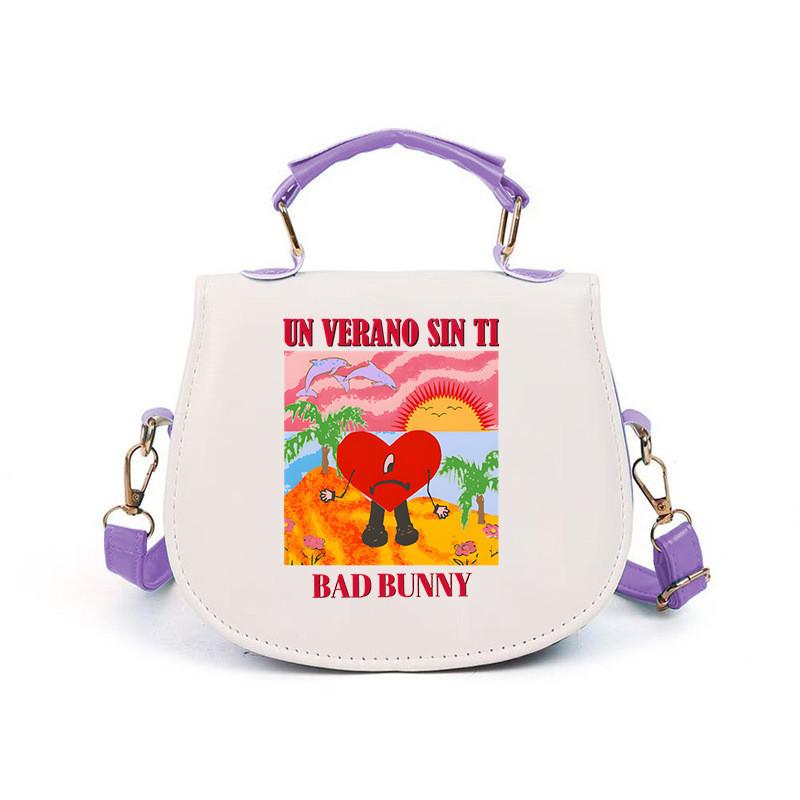 Kids Girls Straykids Felix Printed Student Lightweight Crossbody Bag Casual PU Shoulder Bags