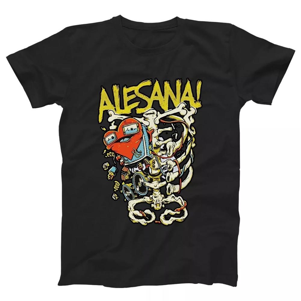 Винтаж Alesana Группа Подарок для Фанатов Хлопок S-5XL Черный Унисекс Классическая Рубашка HH180 Унисекс Футболка L