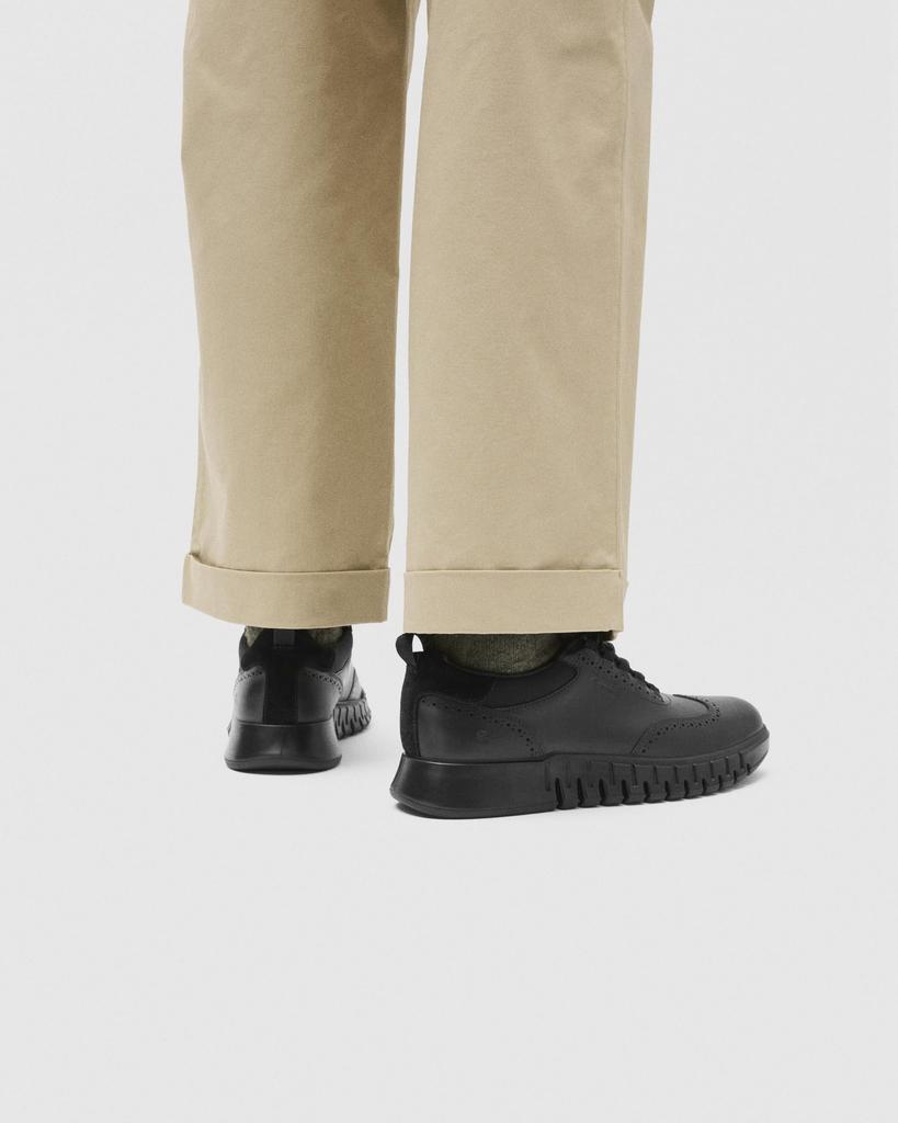 ECCO GRUUV STUDIO M Genuine Leather EU42 Men's Lace-Up Shoes, GORE-TEX Waterproof,