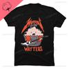 Funny Cat Meowtallica Cat Rock Music Print T-Shirts Rock Music Men Tops Fashion Oversized Tee Comfortable Unsiex Couple Wears