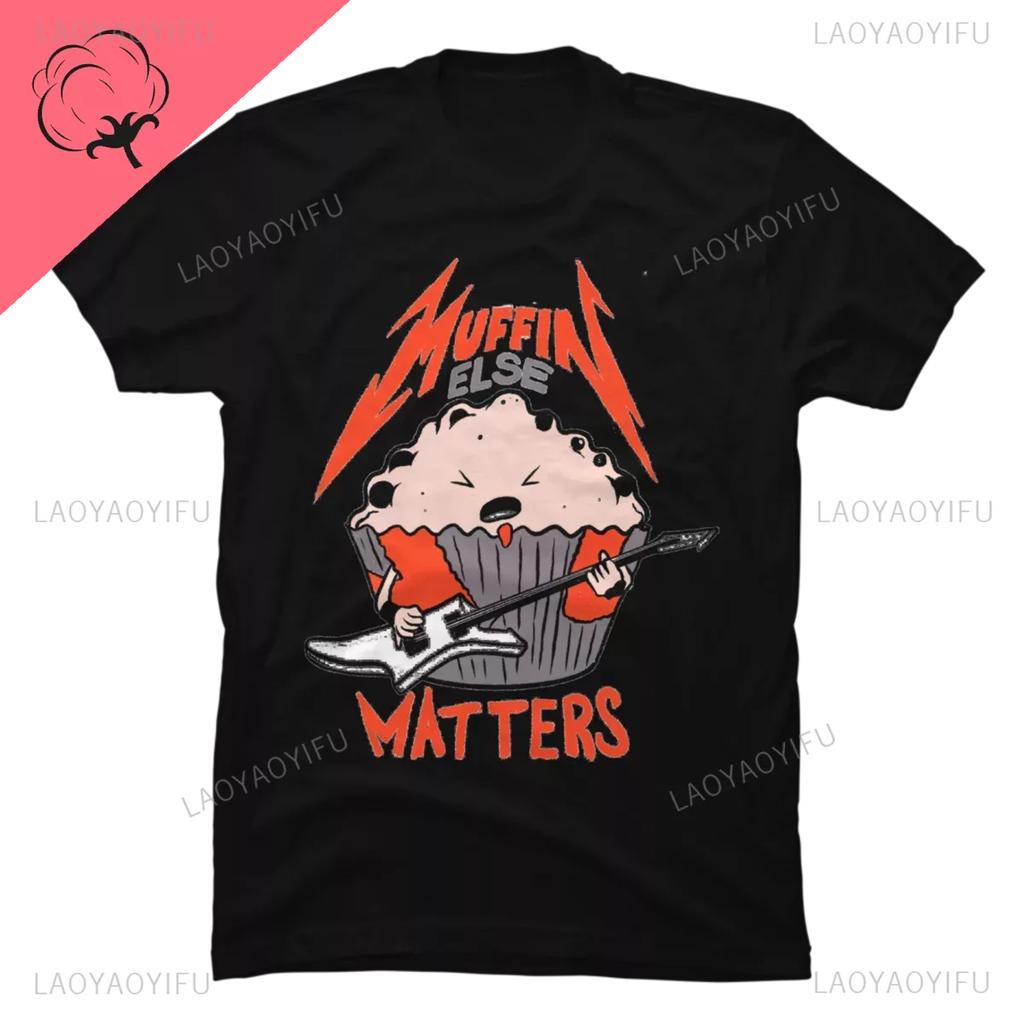 Funny Cat Meowtallica Cat Rock Music Print T-Shirts Rock Music Men Tops Fashion Oversized Tee Comfortable Unsiex Couple Wears