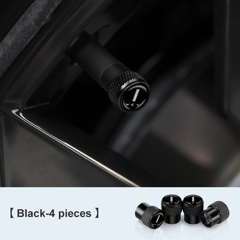 For Great Wall Wey TANK 300 400 500 700 Tank300 GMW 4Pcs Aluminum Alloy Car Wheel Tire Valve Caps Tyre Stem Covers Accessories