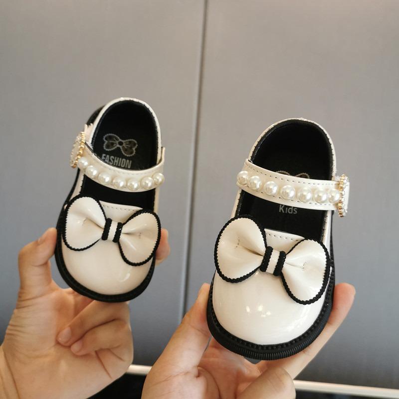 Baby Leather Shoes, Toddler Walking Shoes, Soft-soled Shoes, Girls Small Children s Shoes 16 бежевый
