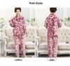 Damen Übergröße Flanell Pyjama Set für Herbst & Winter - Warme, locker sitzende Homewear für Damen mittleren Alters & ältere Damen