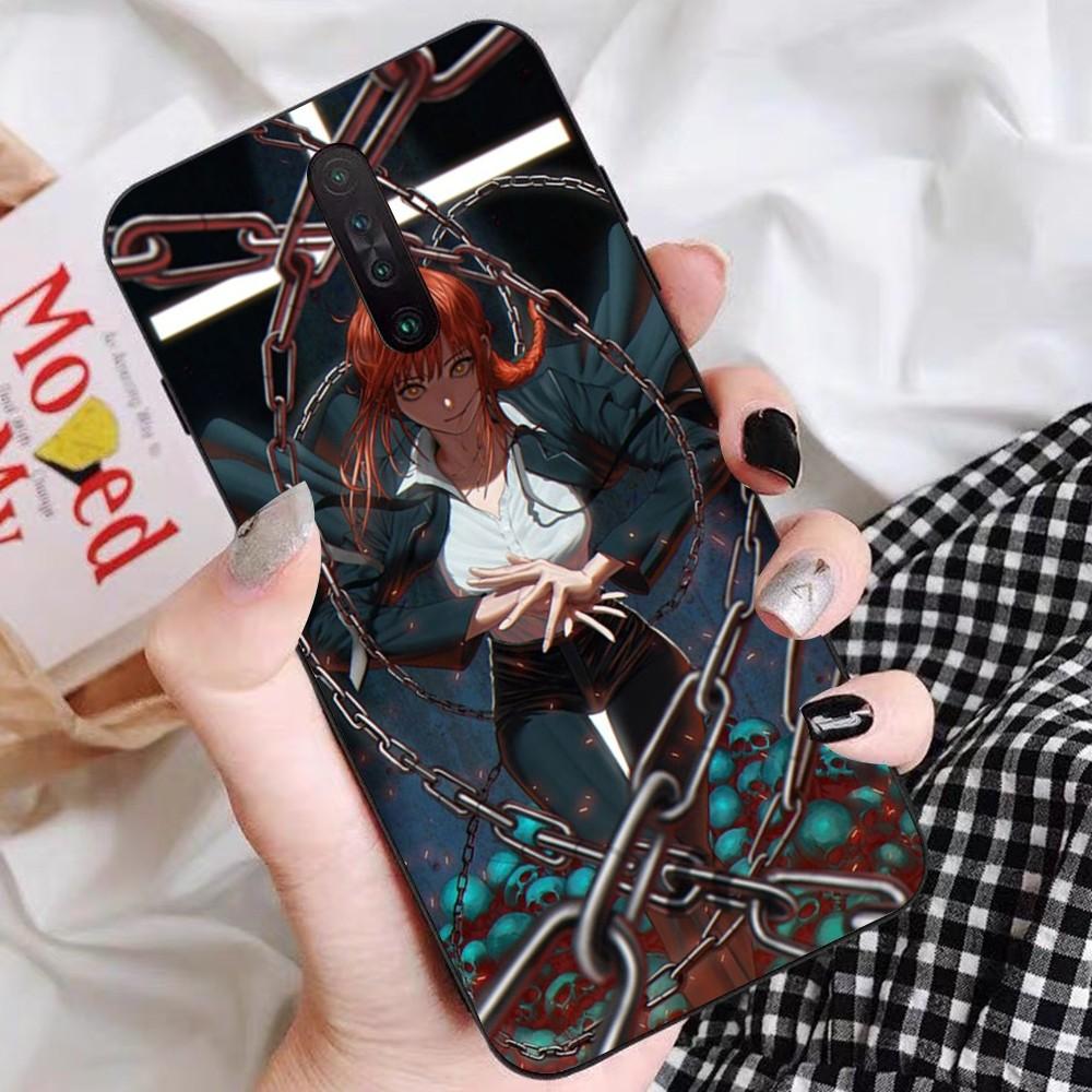 

Chainsaw Man Makima Phone Case For Redmi 5 6 7 8 9 10 Plus Pro 6 7 8 9 A GO K20 K30 K40 Pro Plus F3 Fundas Redmi 7