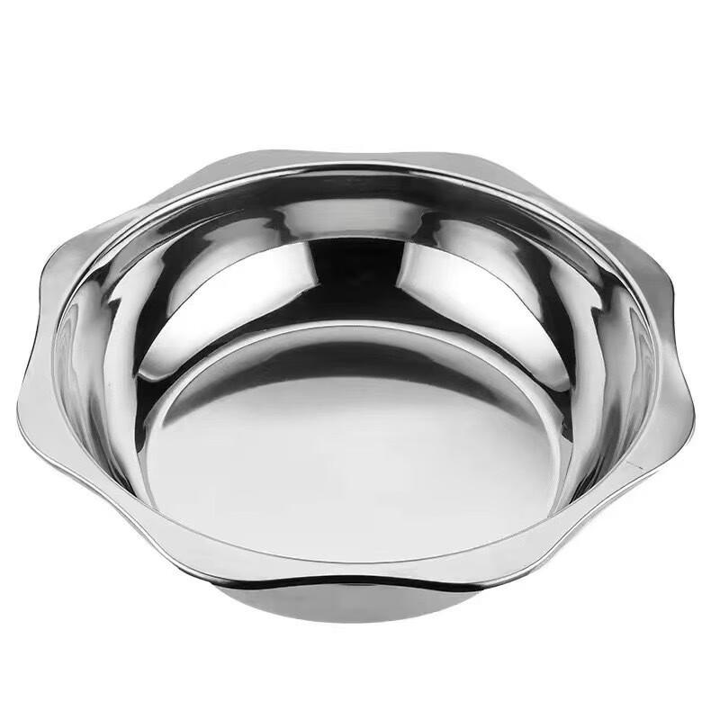 ZISIZ Восьмиугольный горячий горшок из нержавеющей стали, extra толстый