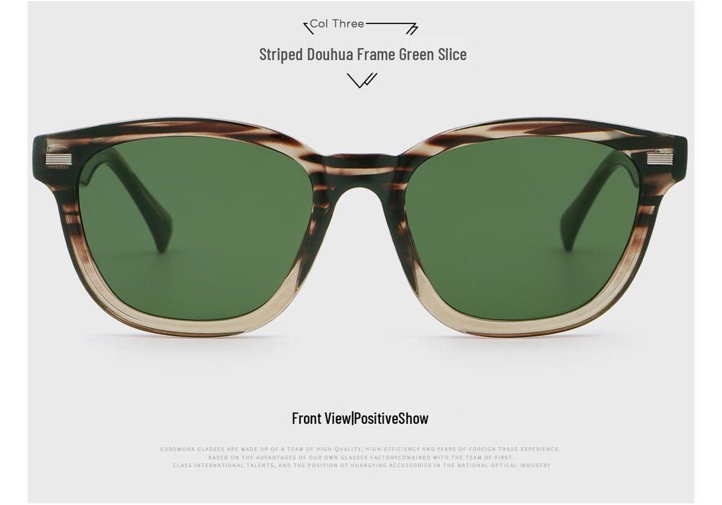 2026 Double Bridge Polarized Sunglasses - Large Frame for Men & Women, Face-Slimming, Lightweight Sun Protection