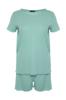 Women's Style Plus Size Mint Knitted Pajama Set