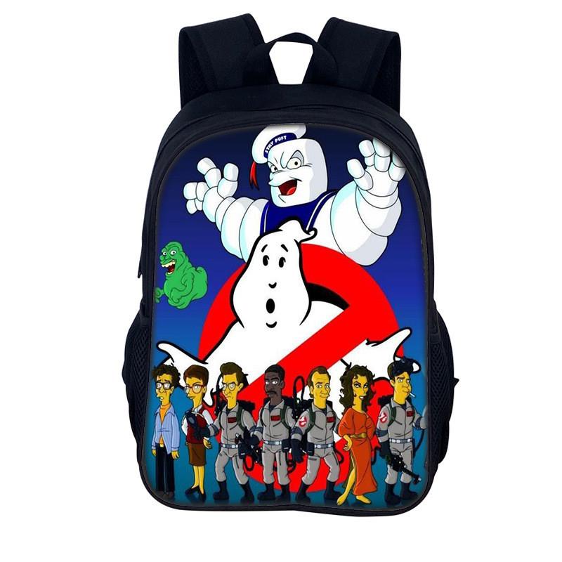 Ghostbusters 3d Print Kids Backpack With Nylon Material For School And Daily Use