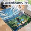 Custom Text Zelda Pattern Floor Rug Soft Indoor Carpet Mat Living Room Bedroom