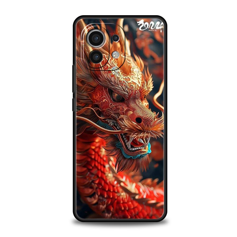 

Чехол для телефона Cover для Xiaomi Mi 17 15 14 13 12 11 Ultra 15T 14T 13T 12T 11T Pro Lite 5G Мягкий ТПУ Capas Мультяшный Дракон Fundas Сумки Xiaomi 12 Lite